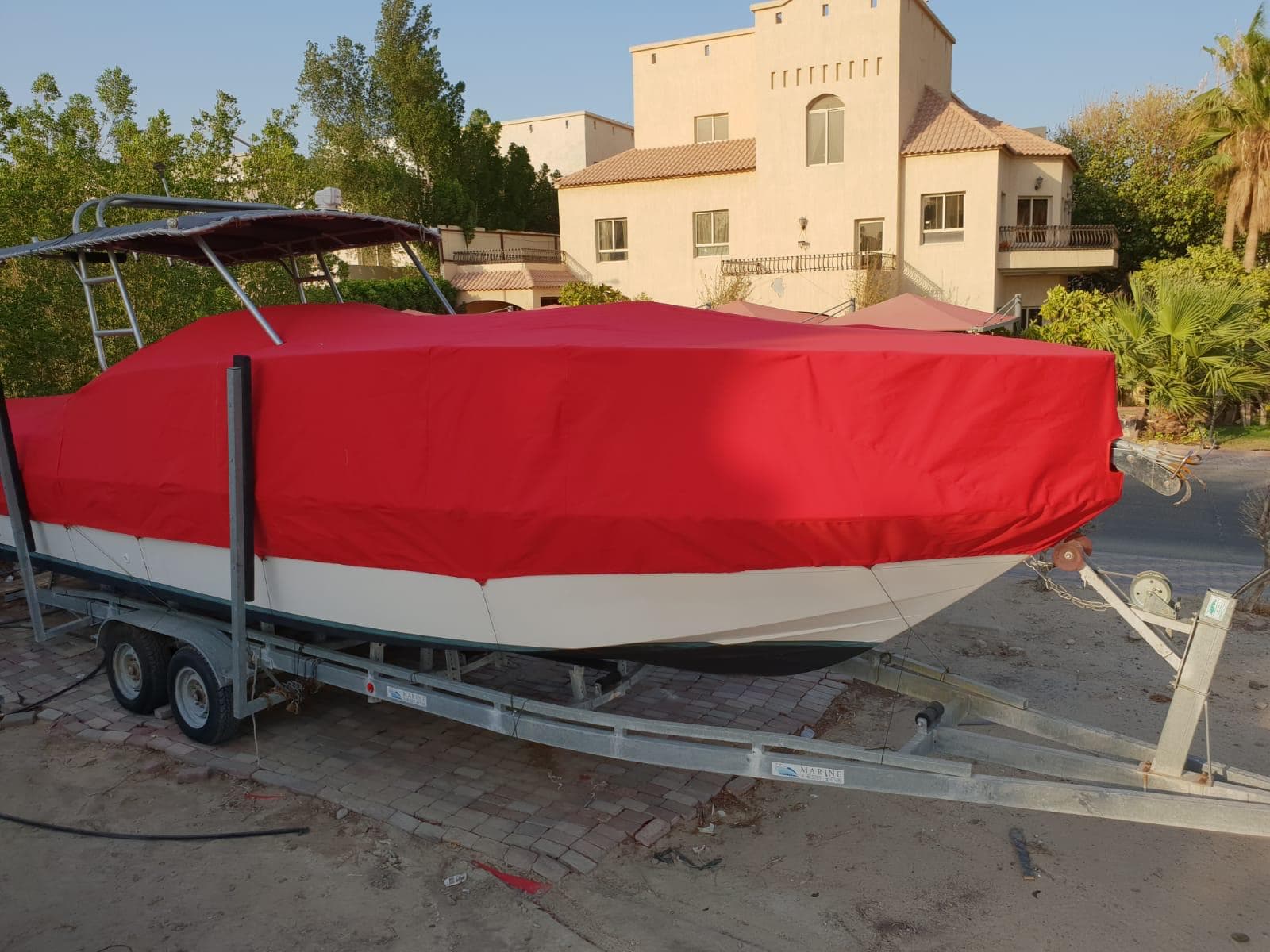 Jet Ski Bimini Top — deployed