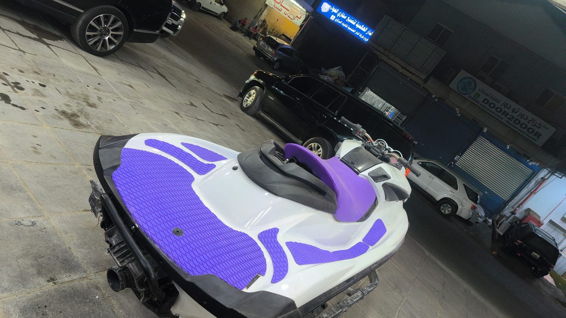 Super Jet floor mat kit installed with a clean, tailored finish by Shakeel Marine in Kuwait